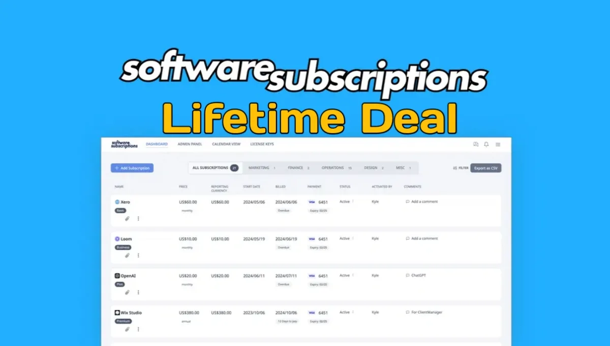 SoftwareSubscriptions Lifetime Deal