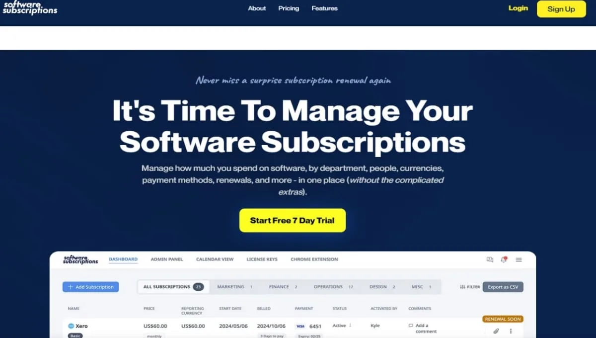 SoftwareSubscriptions Lifetime Deal